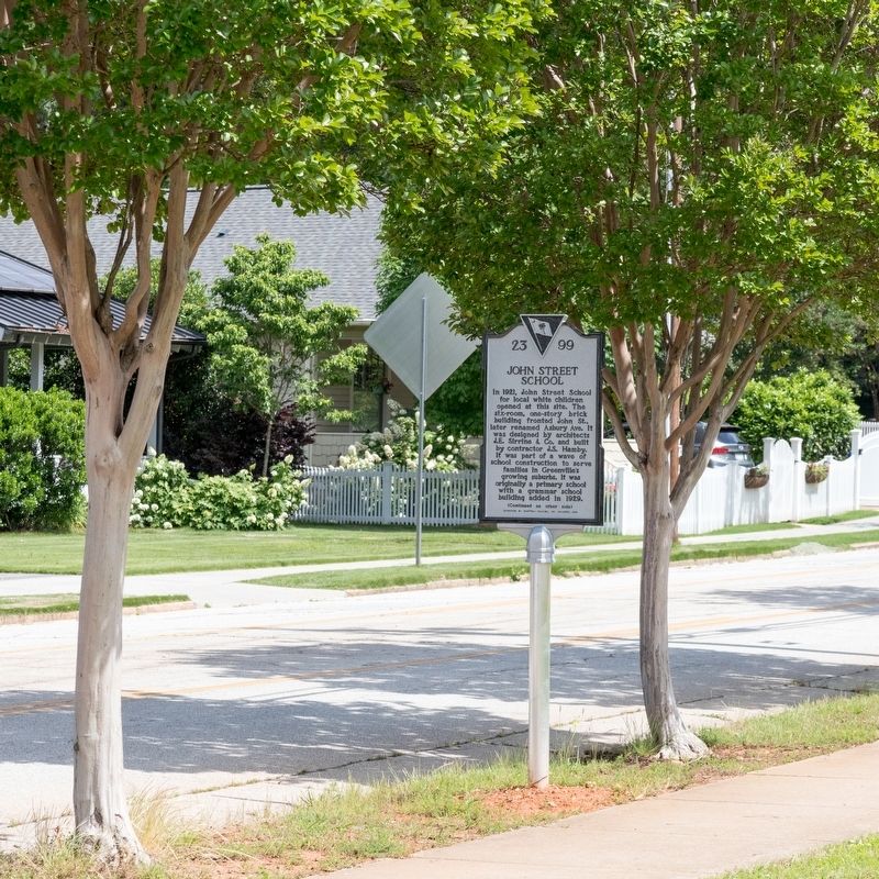 John Street School Marker image. Click for full size.