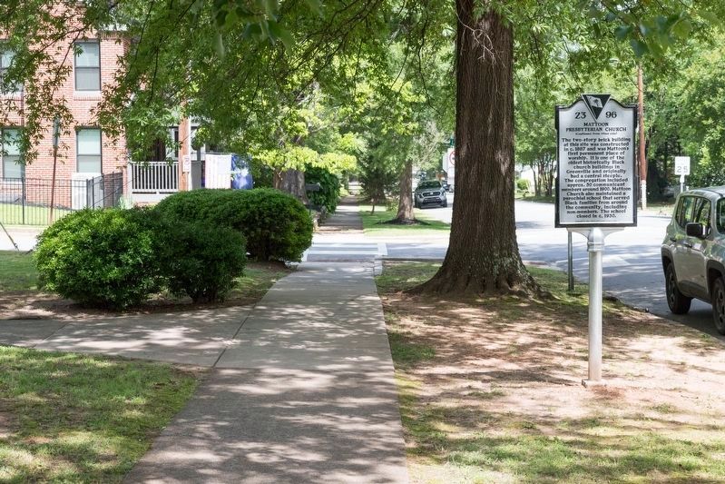 Mattoon Presbyterian Church Marker. Click for full size. Mattoon Presbyterian Church Marker image. Click for full size.