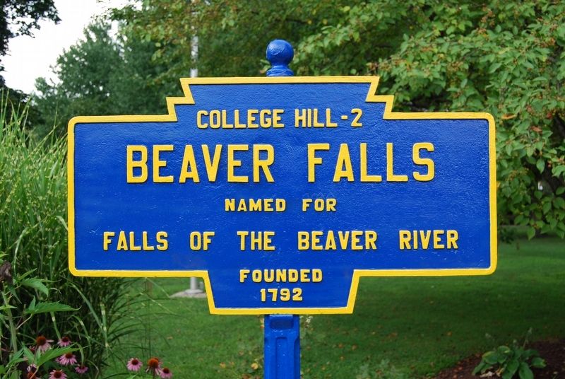 Beaver Falls Marker image. Click for full size.