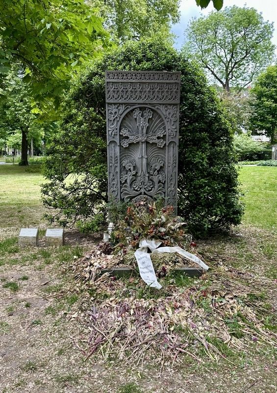 Khatchkar - Armenian Genocide Memorial image. Click for full size.
