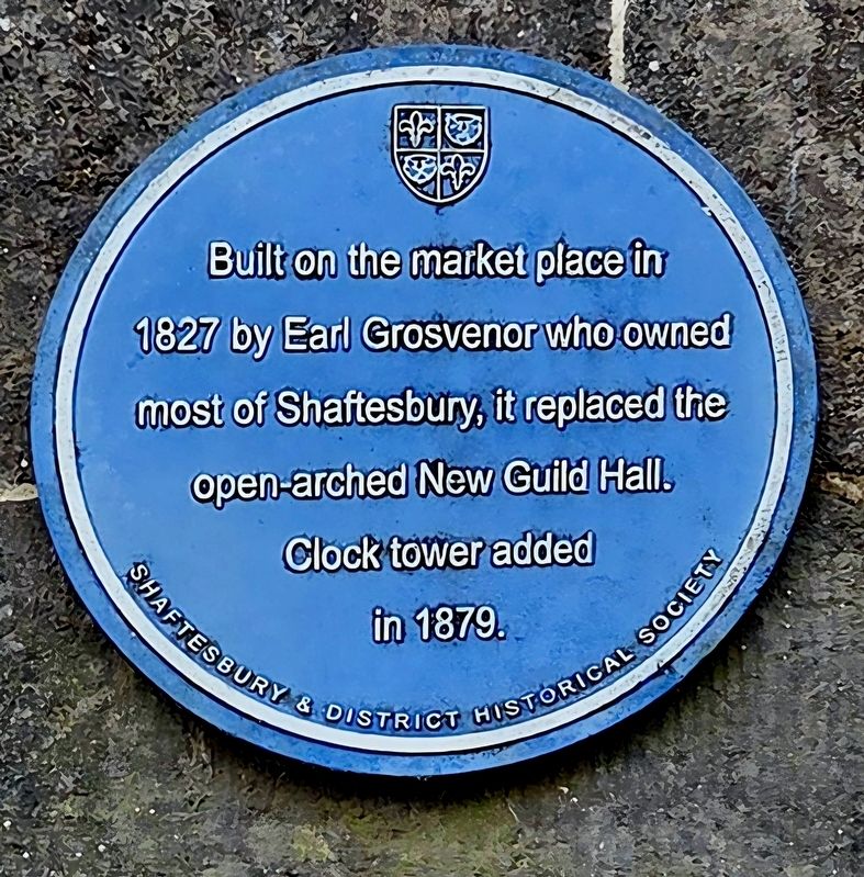 Shaftesbury Town Hall Marker. Click for full size. Shaftesbury Town Hall Marker image. Click for full size.