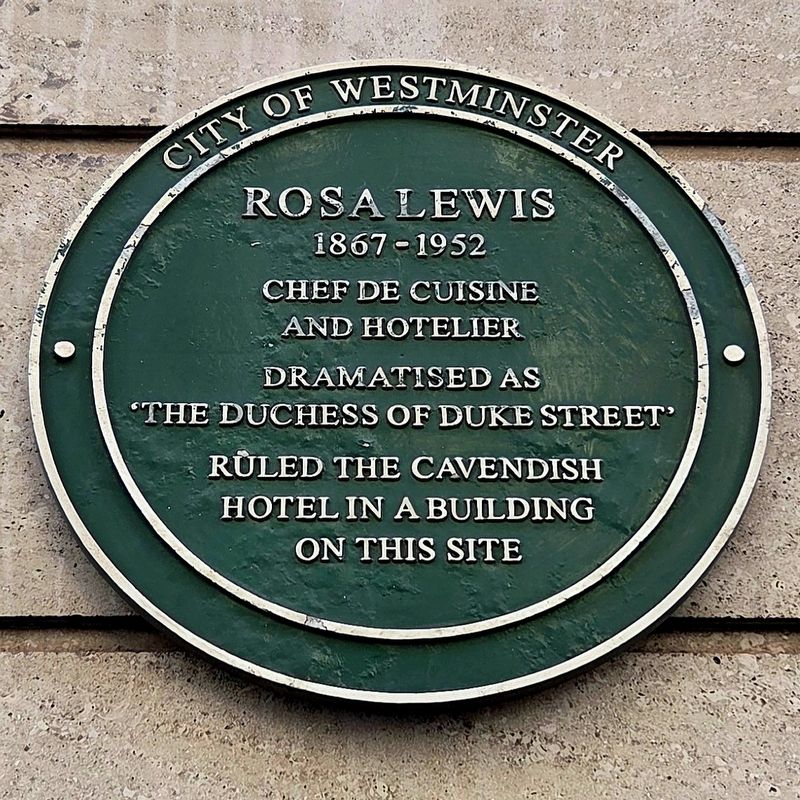 Rosa Lewis Marker. Click for full size. Rosa Lewis Marker image. Click for full size.