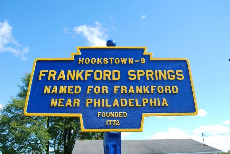Frankford Springs Marker image. Click for full size.