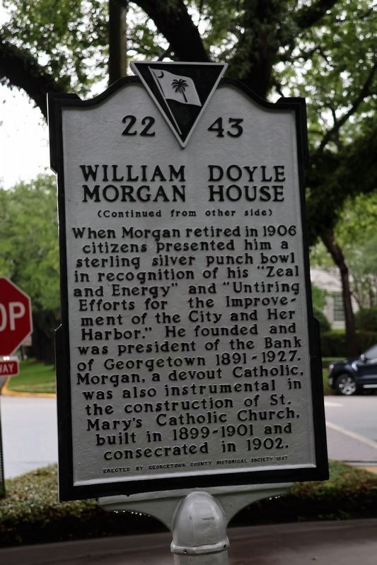 William Doyle Morgan House Marker. Click for full size. William Doyle Morgan House Marker image. Click for full size.