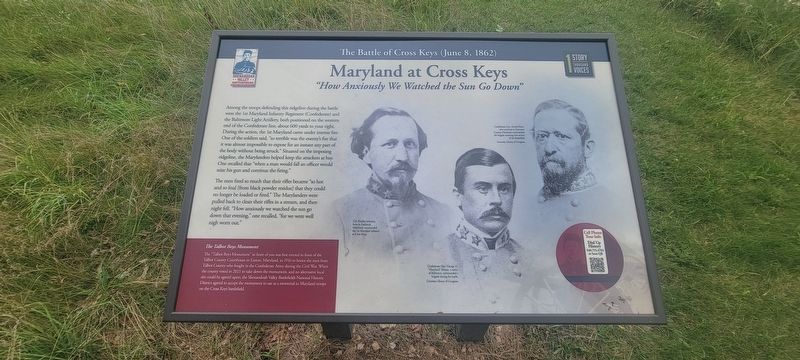Maryland at Cross Keys Marker. Click for full size. Maryland at Cross Keys Marker image. Click for full size.