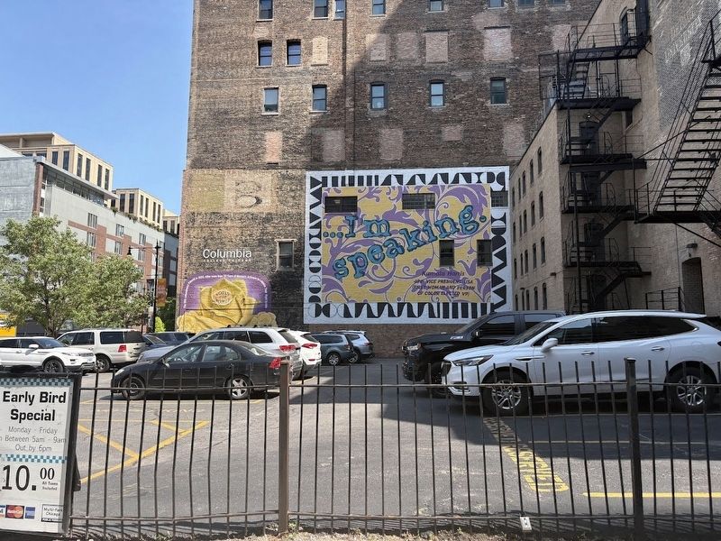Murals on the side of Columbia College building image. Click for full size.