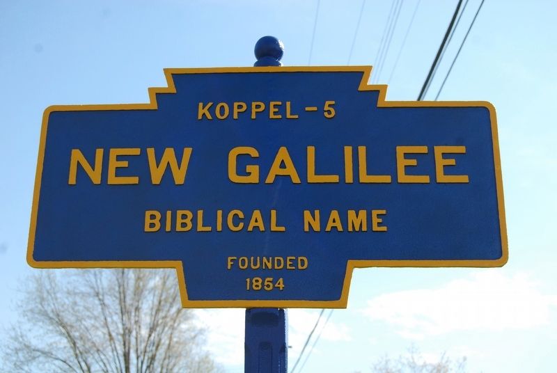 New Galilee Marker image. Click for full size.