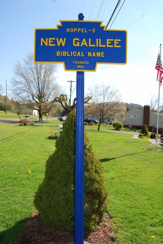 New Galilee Marker image. Click for full size.