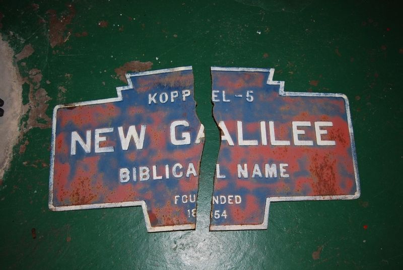 New Galilee Marker image. Click for full size.
