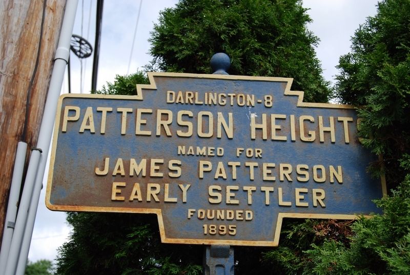 Patterson Heights Marker. Click for full size. Patterson Heights Marker image. Click for full size.
