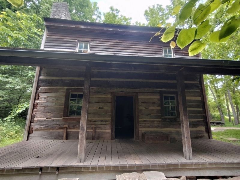 1804 Iddings Log House Marker. Click for full size. 1804 Iddings Log House Marker image. Click for full size.