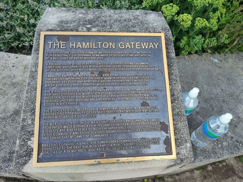 The Hamilton Gateway Marker. Click for full size. The Hamilton Gateway Marker image. Click for full size.