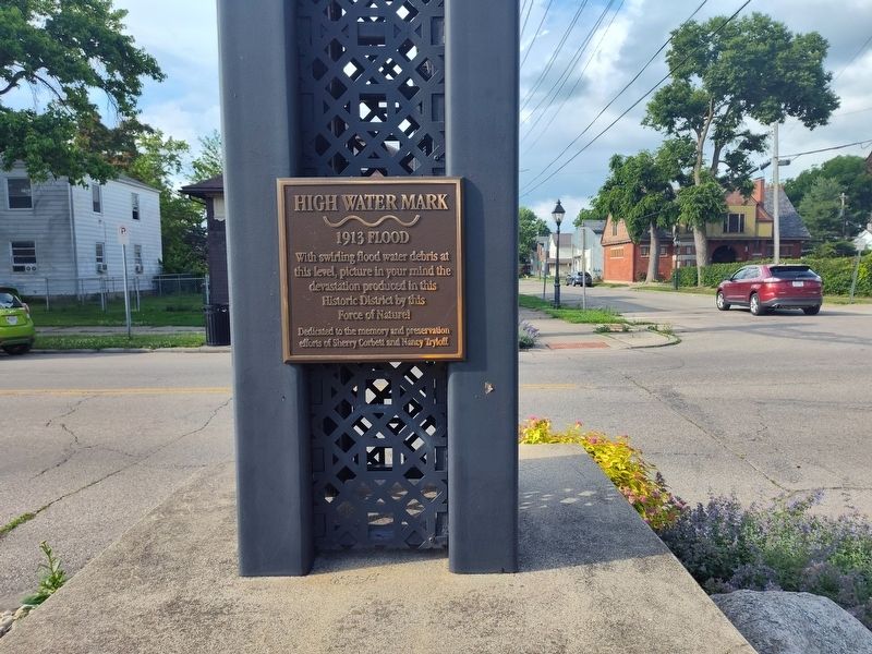 1913 Flood Marker. Click for full size. 1913 Flood Marker image. Click for full size.