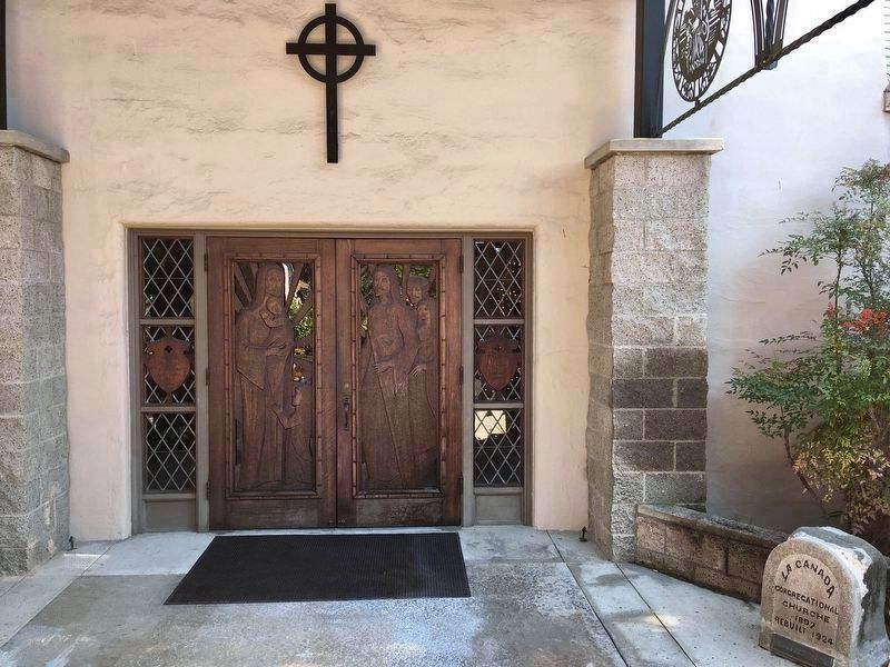La Cañada Congregational Church Marker. Click for full size. La Cañada Congregational Church Marker image. Click for full size.
