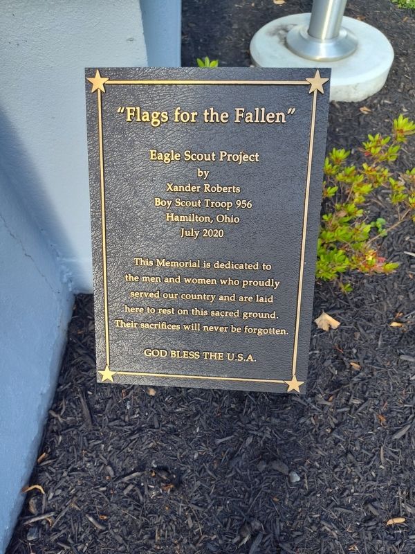 "Flags for the Fallen" Marker. Click for full size. "Flags for the Fallen" Marker image. Click for full size.