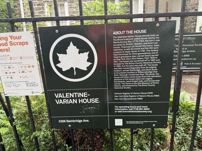 Valentine-Varian House Marker. Click for full size. Valentine-Varian House Marker image. Click for full size.