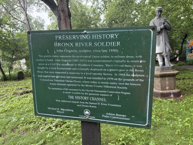 Bronx River Soldier Marker. Click for full size. Bronx River Soldier Marker image. Click for full size.