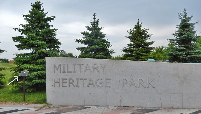 Barrie's Military Heritage Park Marker image. Click for full size.