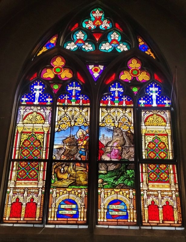 Stain glass in the St. Martin’s Church. Click for full size. Stain glass in the St. Martin’s Church image. Click for full size.
