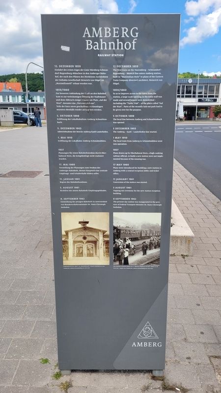 Bahnhof/ Railway Station Marker image. Click for full size.
