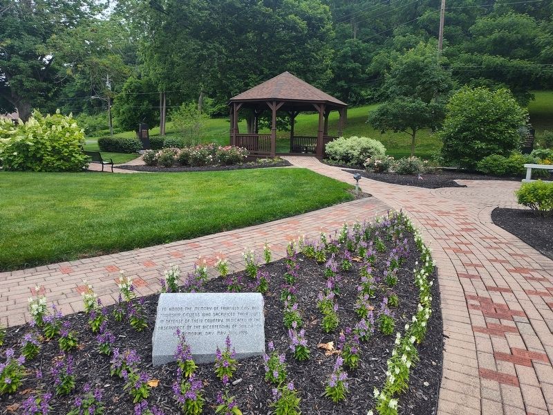 Fairfield Veterans Memorial Park Marker. Click for full size. Fairfield Veterans Memorial Park Marker image. Click for full size.