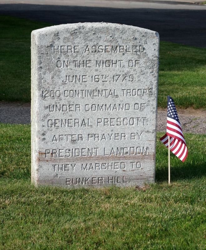 Continental Troops Assembled Marker. Click for full size. Continental Troops Assembled Marker image. Click for full size.