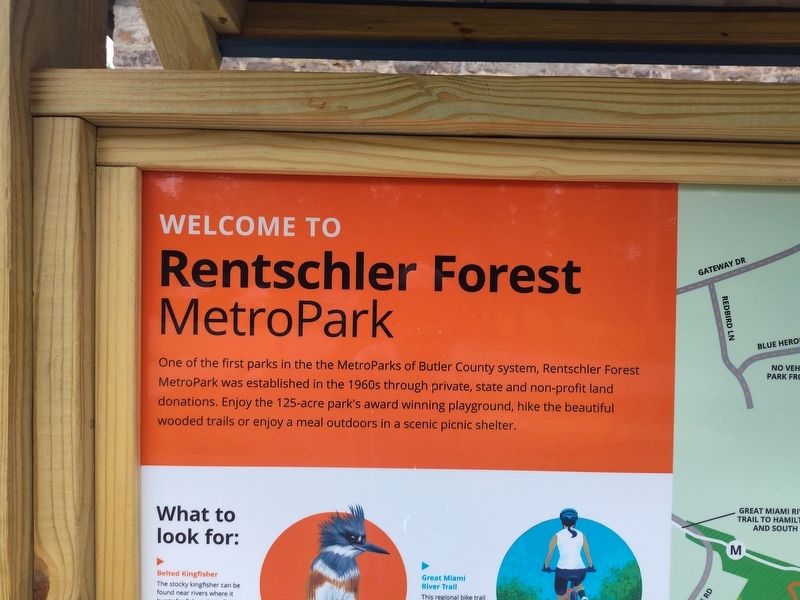 Welcome to Rentschler Forest MetroPark Marker. Click for full size. Welcome to Rentschler Forest MetroPark Marker image. Click for full size.