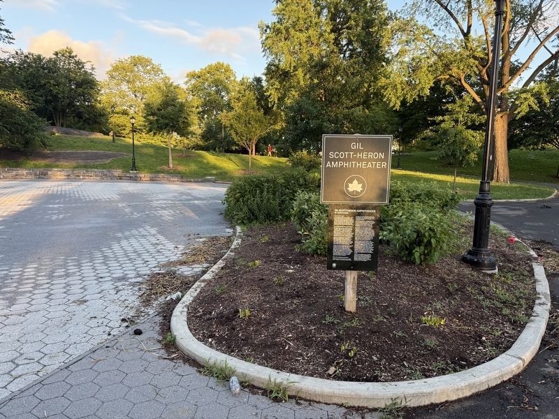 Gil Scott-Heron Amphitheater Marker. Click for full size. Gil Scott-Heron Amphitheater Marker image. Click for full size.