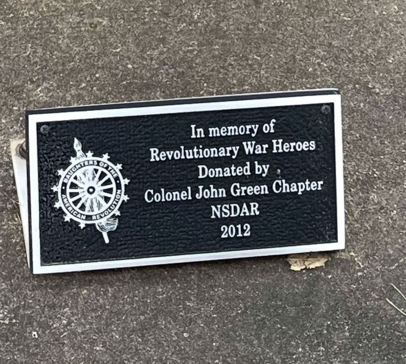In Memory of Revolutionary War Heroes Marker. Click for full size. In Memory of Revolutionary War Heroes Marker image. Click for full size.