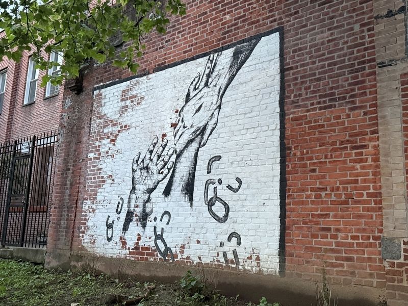 Mural on the grounds of the playground image. Click for full size.