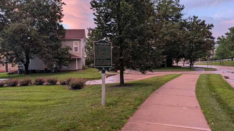 The Legg House Marker in context. Click for full size. The Legg House Marker in context image. Click for full size.