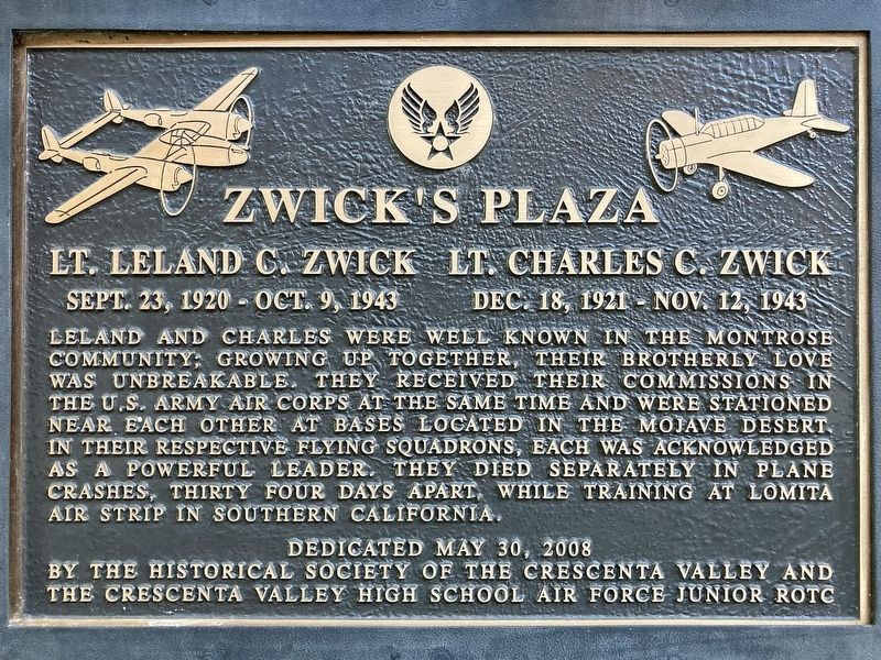 Zwick’s Plaza Marker. Click for full size. Zwick’s Plaza Marker image. Click for full size.