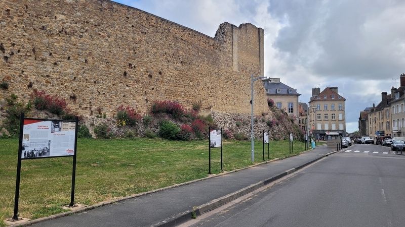 Falaise under the German boot Marker (left side). Click for full size. Falaise under the German boot Marker (left side) image. Click for full size.