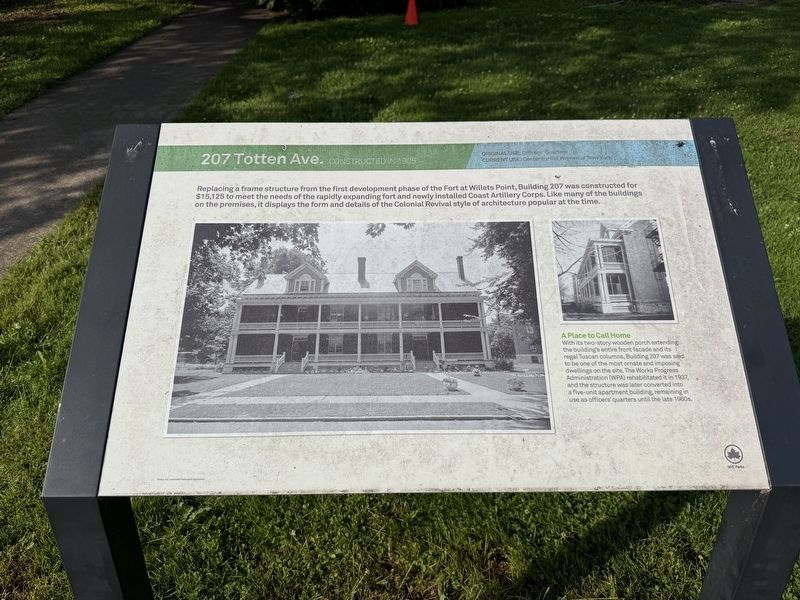 207 Totten Ave. Marker image. Click for full size.