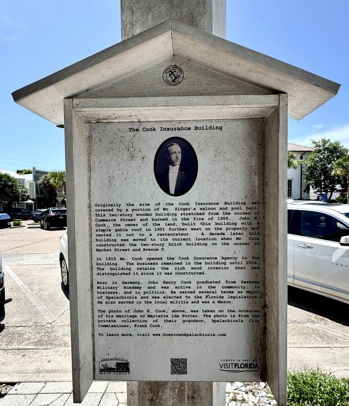 The Cook Insurance Building Marker. Click for full size. The Cook Insurance Building Marker image. Click for full size.
