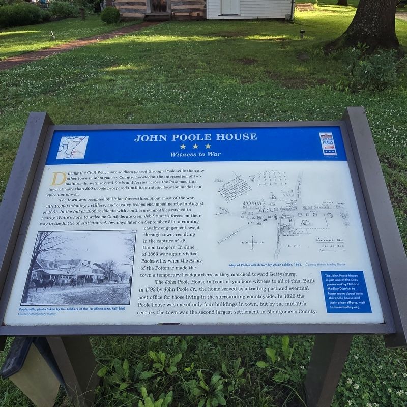 John Poole House Marker image. Click for full size.