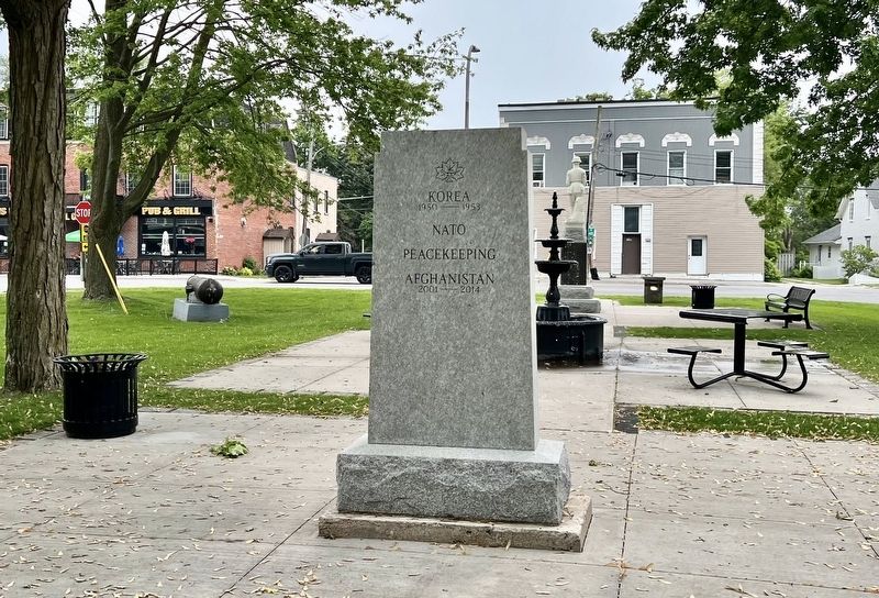 Colborne Cenotaph (World War II), north side. Click for full size. Colborne Cenotaph (World War II), north side image. Click for full size.