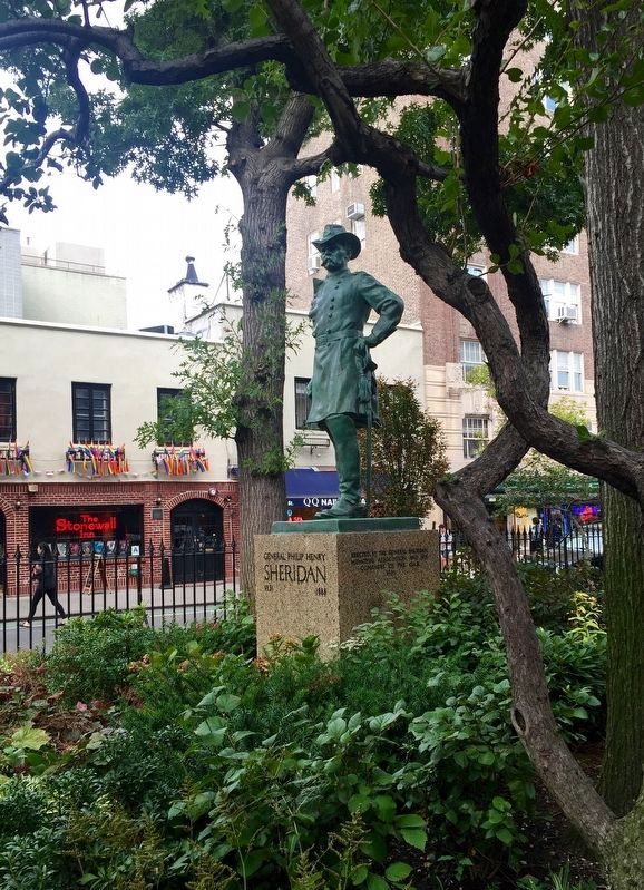 General Philip Henry Sheridan Statue and Monument - South-facing Side. Click for full size. General Philip Henry Sheridan Statue and Monument - South-facing Side image. Click for full size.