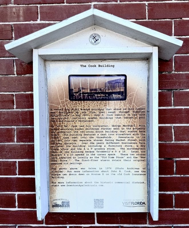 The Cook Building Marker. Click for full size. The Cook Building Marker image. Click for full size.