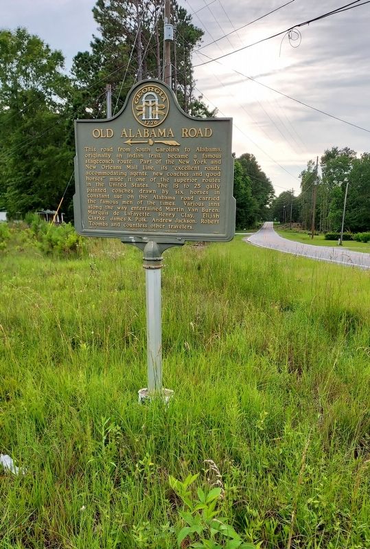 Old Alabama Road Marker. Click for full size. Old Alabama Road Marker image. Click for full size.