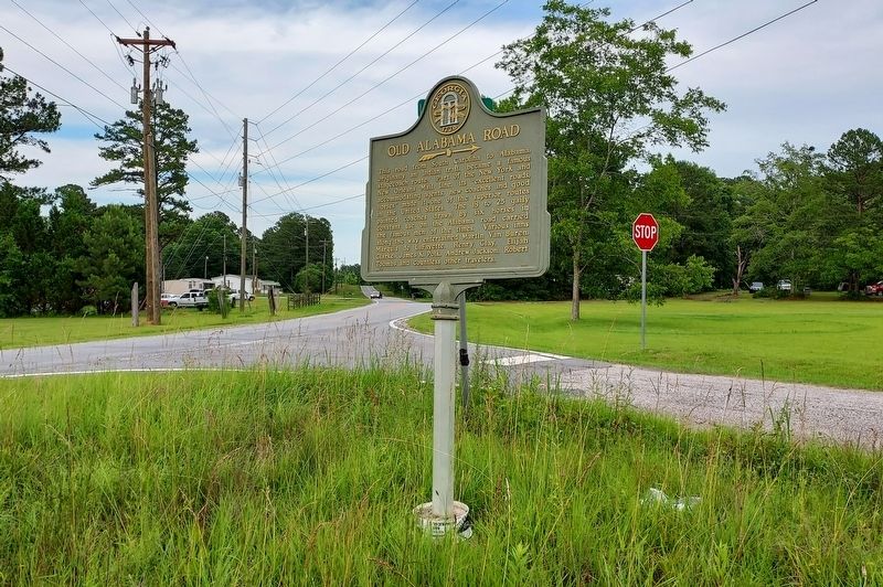 Old Alabama Road Marker. Click for full size. Old Alabama Road Marker image. Click for full size.