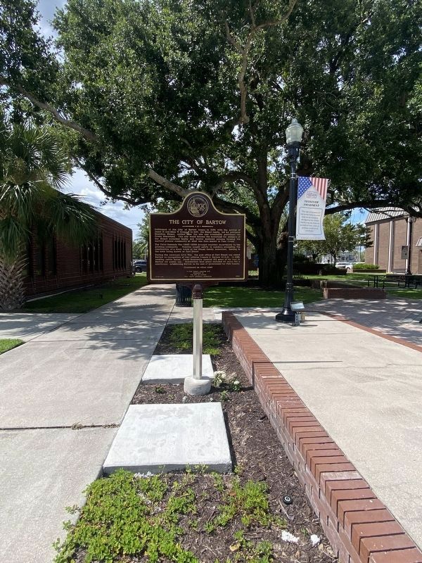 The City of Bartow Marker. Click for full size. The City of Bartow Marker image. Click for full size.