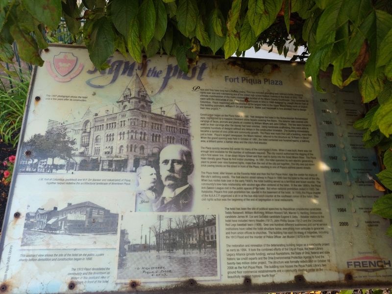 Fort Piqua Plaza Marker image. Click for full size.