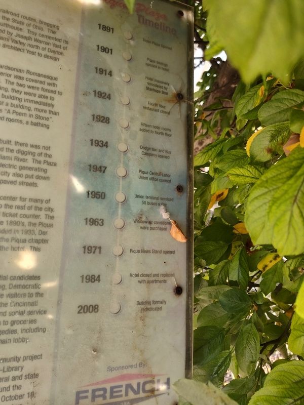 Fort Piqua Plaza Marker image. Click for full size.