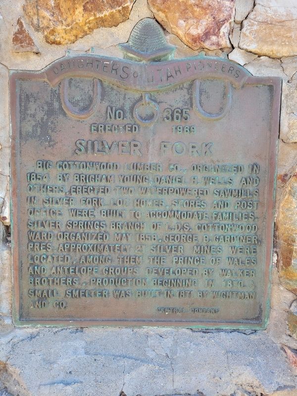 Silver Fork Marker. Click for full size. Silver Fork Marker image. Click for full size.