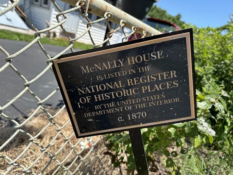 McNally House Marker. Click for full size. McNally House Marker image. Click for full size.