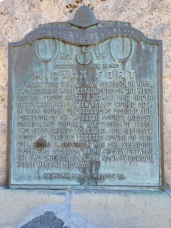 Midway Fort Marker image. Click for full size.