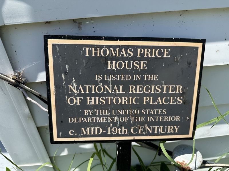 Thomas Price House Marker image. Click for full size.