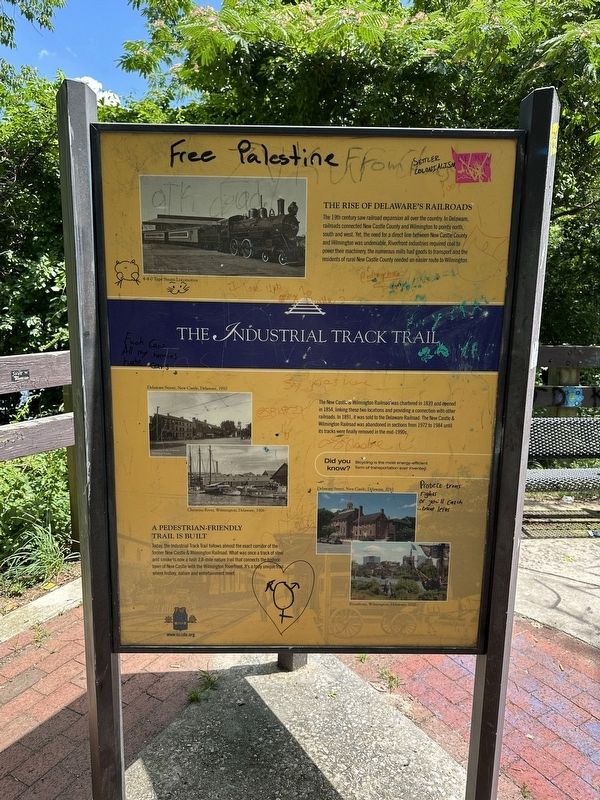 The Industrial Track Trail Marker. Click for full size. The Industrial Track Trail Marker image. Click for full size.