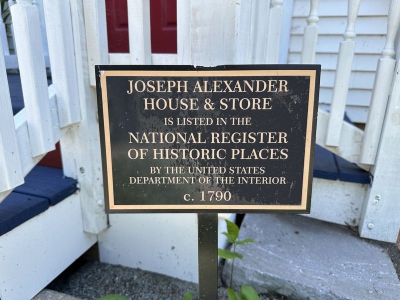 Joseph Alexander House & Store Marker. Click for full size. Joseph Alexander House & Store Marker image. Click for full size.